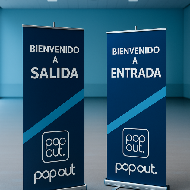 roll up banner personalizado para eventos y señalización